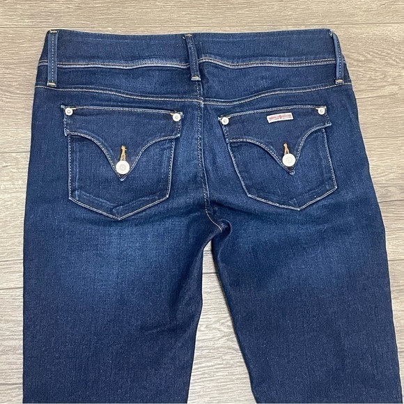 Hudson Women's Collin Mid Rise Bootcut Jeans Blue Flap Pockets Sz 28. - Picture 9 of 11